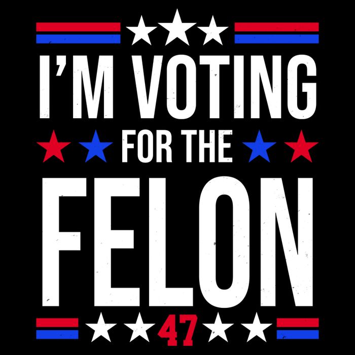 Im Voting For The Convicted Felon 47 Pro Trump Drawstring Bag