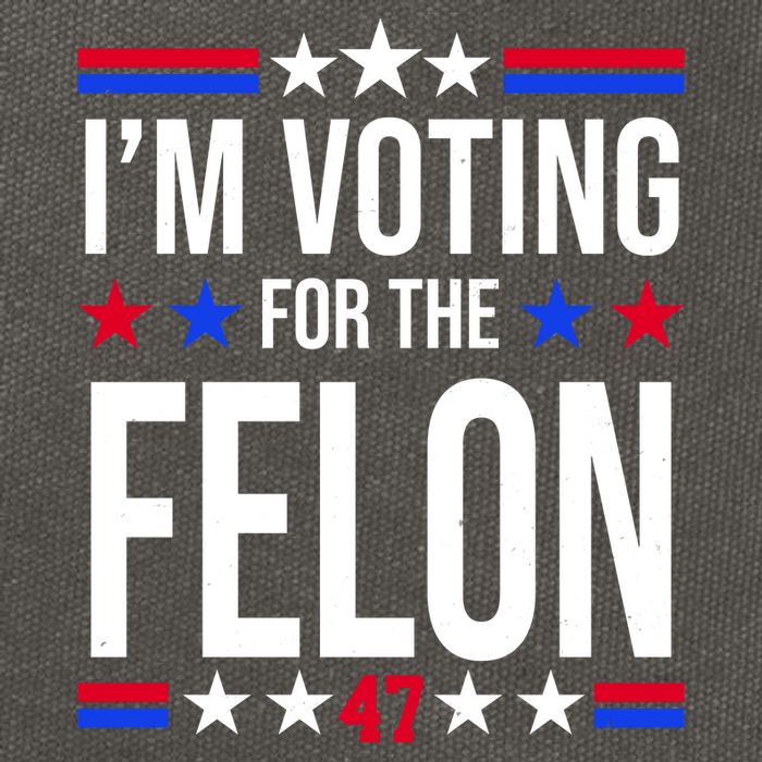 Im Voting For The Convicted Felon 47 Pro Trump Cotton Canvas Backpack