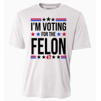 Im Voting For The Convicted Felon 47 Pro Trump Cooling Performance Crew T-Shirt