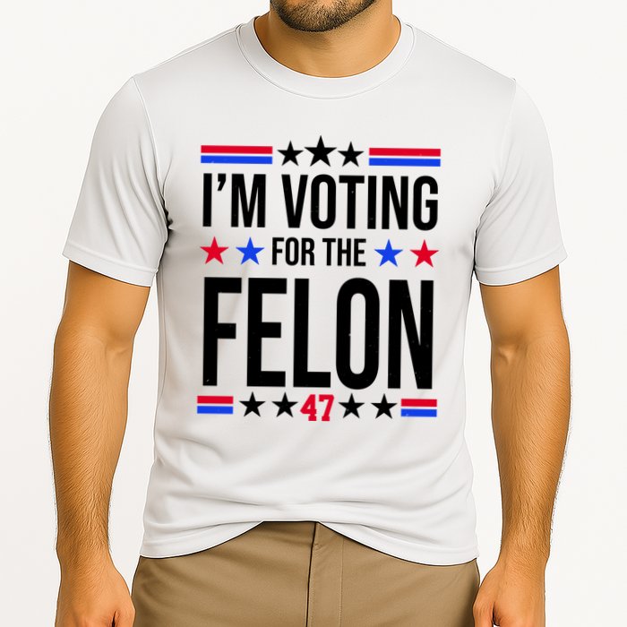 Im Voting For The Convicted Felon 47 Pro Trump Cooling Performance Crew T-Shirt