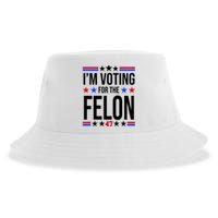 Im Voting For The Convicted Felon 47 Pro Trump Sustainable Bucket Hat