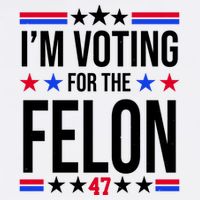 Im Voting For The Convicted Felon 47 Pro Trump Button