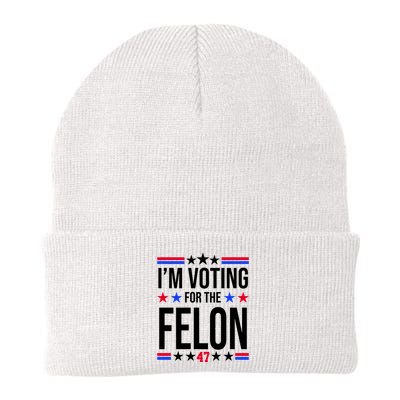 Im Voting For The Convicted Felon 47 Pro Trump Beanie