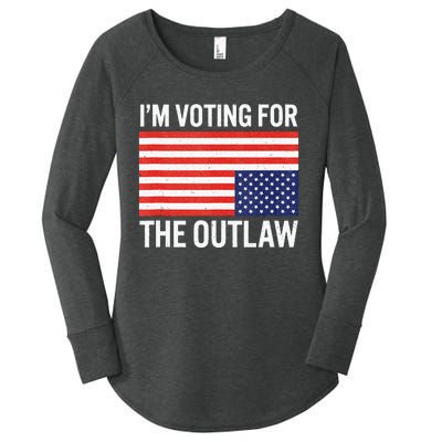 IM Voting For The Outlaw Women's Perfect Tri Tunic Long Sleeve Shirt