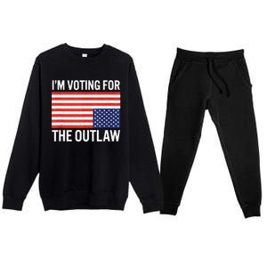 IM Voting For The Outlaw Premium Crewneck Sweatsuit Set