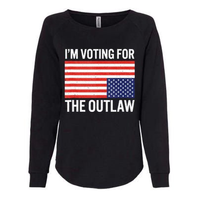 IM Voting For The Outlaw Womens California Wash Sweatshirt