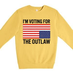 IM Voting For The Outlaw Premium Crewneck Sweatshirt