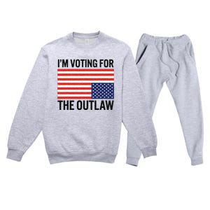 IM Voting For The Outlaw Premium Crewneck Sweatsuit Set