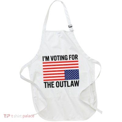 IM Voting For The Outlaw Full-Length Apron With Pockets