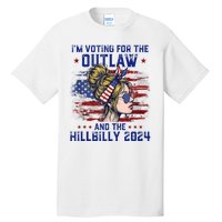 IM Voting For The Outlaw And The Hillbilly 2024 Us Flag Tall T-Shirt