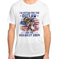 IM Voting For The Outlaw And The Hillbilly 2024 Us Flag Adult ChromaSoft Performance T-Shirt