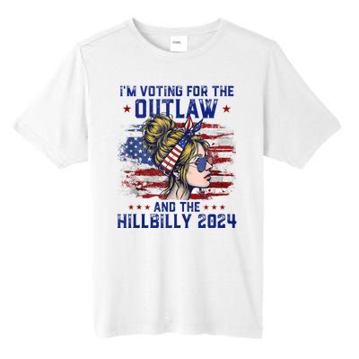 IM Voting For The Outlaw And The Hillbilly 2024 Us Flag Tall Fusion ChromaSoft Performance T-Shirt