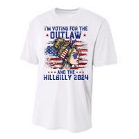 IM Voting For The Outlaw And The Hillbilly 2024 Us Flag Performance Sprint T-Shirt