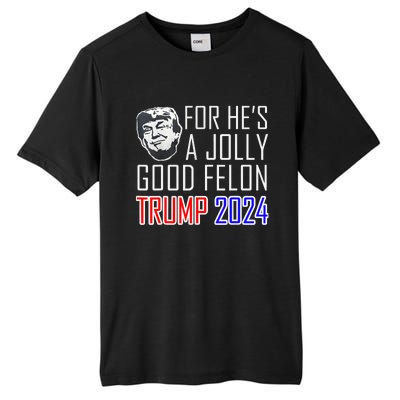 IM Voting For The Convicted Felon Funny Pro Trump 2024 Tall Fusion ChromaSoft Performance T-Shirt