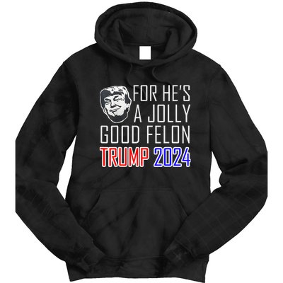 IM Voting For The Convicted Felon Funny Pro Trump 2024 Tie Dye Hoodie