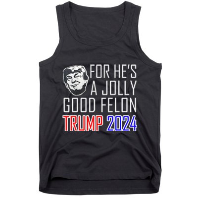 IM Voting For The Convicted Felon Funny Pro Trump 2024 Tank Top