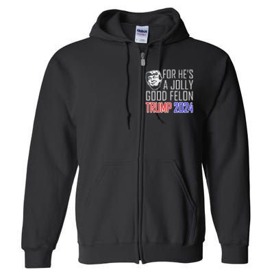 IM Voting For The Convicted Felon Funny Pro Trump 2024 Full Zip Hoodie