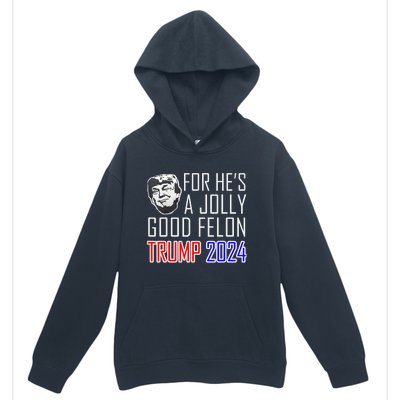 IM Voting For The Convicted Felon Funny Pro Trump 2024 Urban Pullover Hoodie