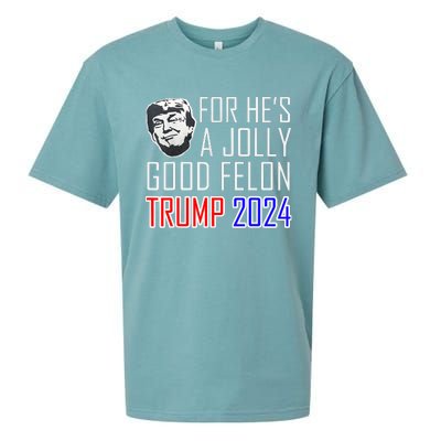 IM Voting For The Convicted Felon Funny Pro Trump 2024 Sueded Cloud Jersey T-Shirt