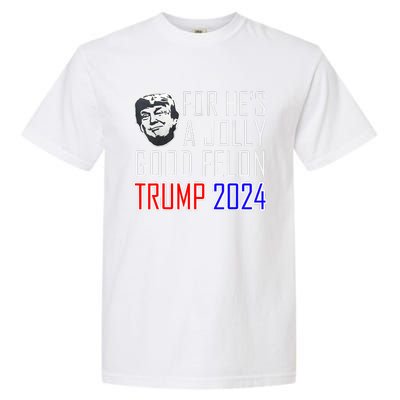 IM Voting For The Convicted Felon Funny Pro Trump 2024 Garment-Dyed Heavyweight T-Shirt