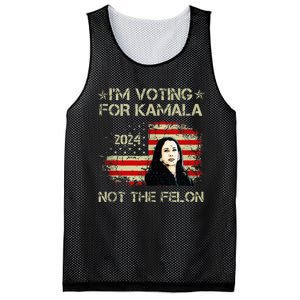 IM Voting For Kamalaharris 2024 Not The Felon Us Flag Mesh Reversible Basketball Jersey Tank