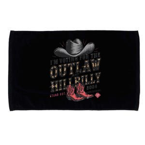 IM Voting For The Outlaw And The Hillbilly 2024 Retro Gift Microfiber Hand Towel