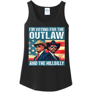 Im Voting For The Outlaw And The Hillbilly Trump Vance 2024 Ladies Essential Tank