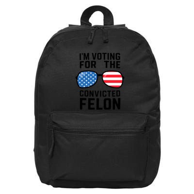 IM Voting For The Convicted Felon 16 in Basic Backpack