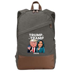 IM Voting For Trump Not The Tramp Trump Vance 2024 Cotton Canvas Backpack