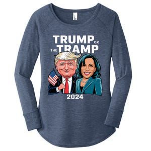 IM Voting For Trump Not The Tramp Trump Vance 2024 Women's Perfect Tri Tunic Long Sleeve Shirt