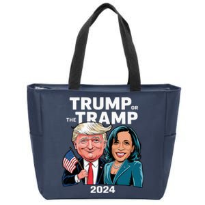 IM Voting For Trump Not The Tramp Trump Vance 2024 Zip Tote Bag