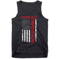 Im Voting For The Convicted Felon 2024 Usa Flag Tank Top