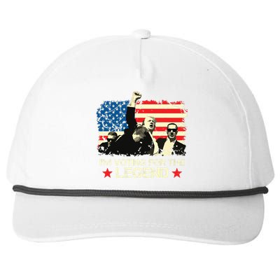 Im Voting For The Legend Trump American Flag Pennsylvania Snapback Five-Panel Rope Hat