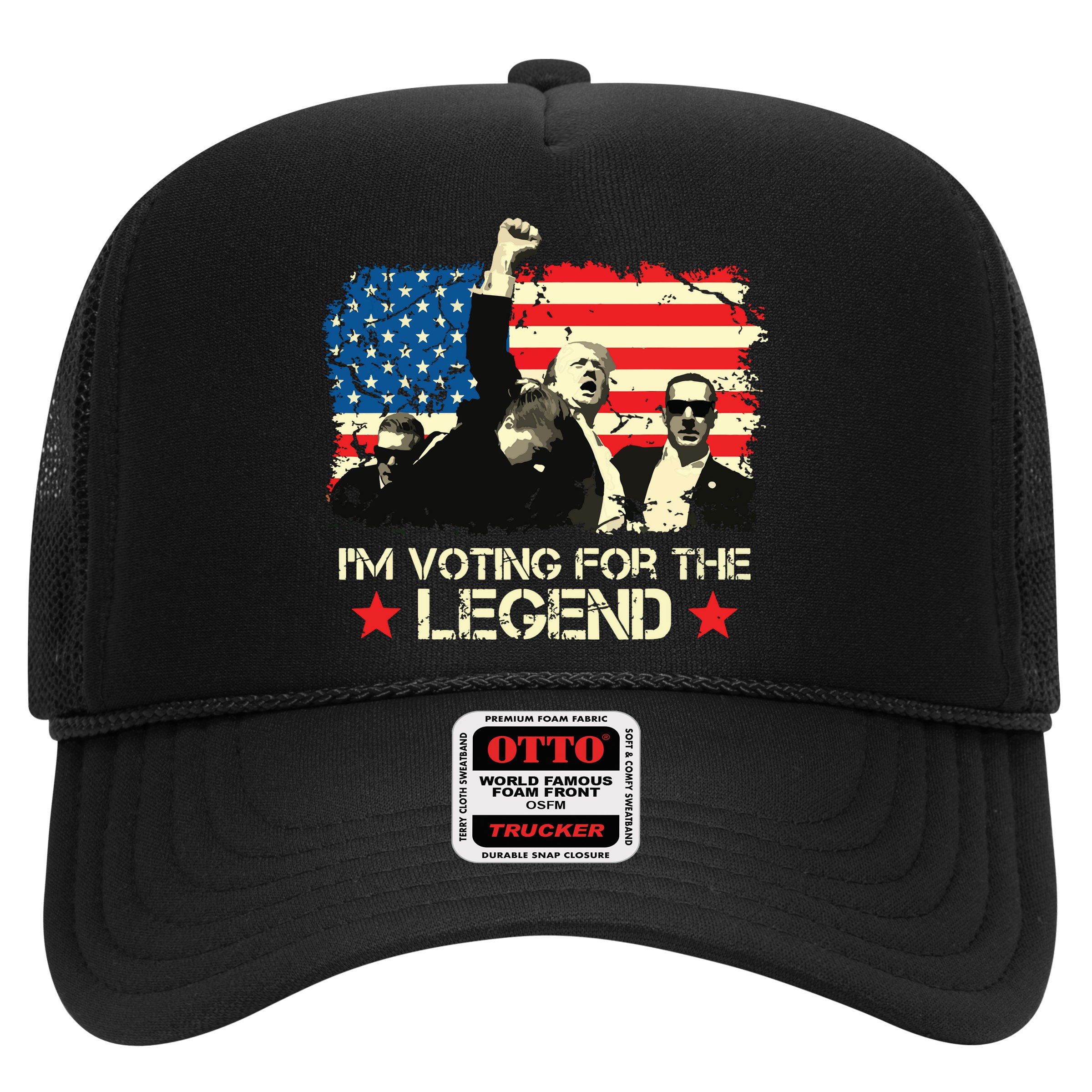 Im Voting For The Legend Trump American Flag Pennsylvania Hat