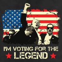 Im Voting For The Legend Trump American Flag Pennsylvania Hat