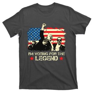 Im Voting For The Legend Trump American Flag Pennsylvania T-Shirt