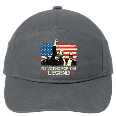 Im Voting For The Legend Trump American Flag Pennsylvania 7-Panel Snapback Hat