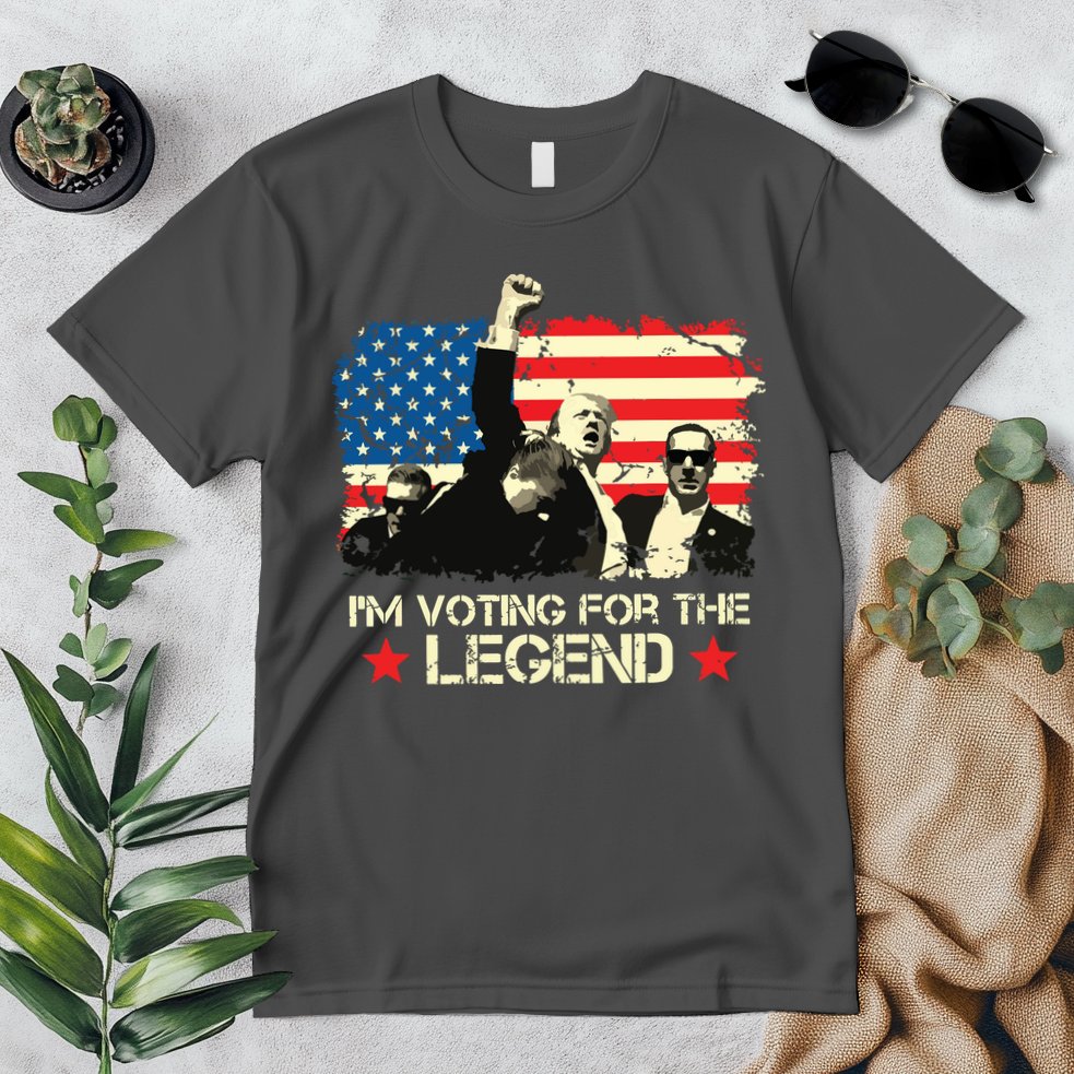 Im Voting For The Legend Trump American Flag Pennsylvania Premium T-Shirt