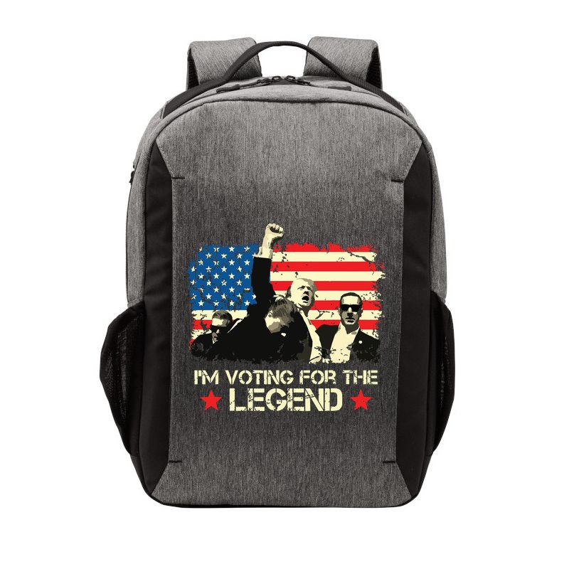 Im Voting For The Legend Trump American Flag Pennsylvania Vector Backpack