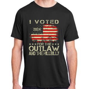 I Voted For The Outlaw And The Hillbilly 2024 Trump Victory Adult ChromaSoft Performance T-Shirt