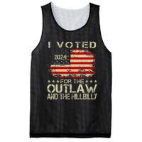 I Voted For The Outlaw And The Hillbilly 2024 Trump Victory Mesh Reversible Basketball Jersey Tank