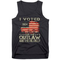 I Voted For The Outlaw And The Hillbilly 2024 Trump Victory Tank Top