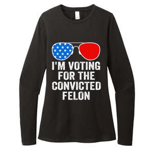 Im Voting For The Convicted Felon Funny Pro 2024 Womens CVC Long Sleeve Shirt