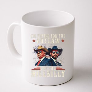 IM Voting For The Outlaw And The Hillbilly Trump Vance 2024 Gift Coffee Mug