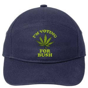 Im Voting For Bush Sarcastic 7-Panel Snapback Hat