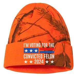 IM Voting Felon 2024 Voting For FeloniM Voting Felon Kati Licensed 12" Camo Beanie