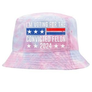 IM Voting Felon 2024 Voting For FeloniM Voting Felon Tie-Dyed Bucket Hat