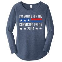 IM Voting Felon 2024 Voting For FeloniM Voting Felon Women's Perfect Tri Tunic Long Sleeve Shirt