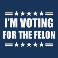 IM Voting For A Felon Drawstring Bag