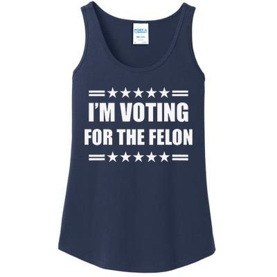 IM Voting For A Felon Ladies Essential Tank